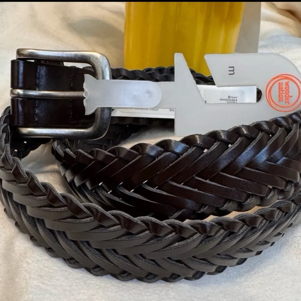 Wonder Nation Boys’ Braided Belt, Medium